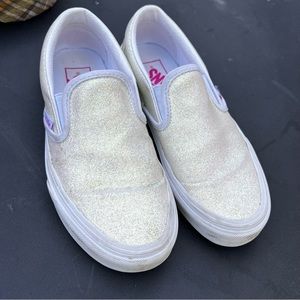 VANS Classic Slip-On Glitter Shoes! *NEW*